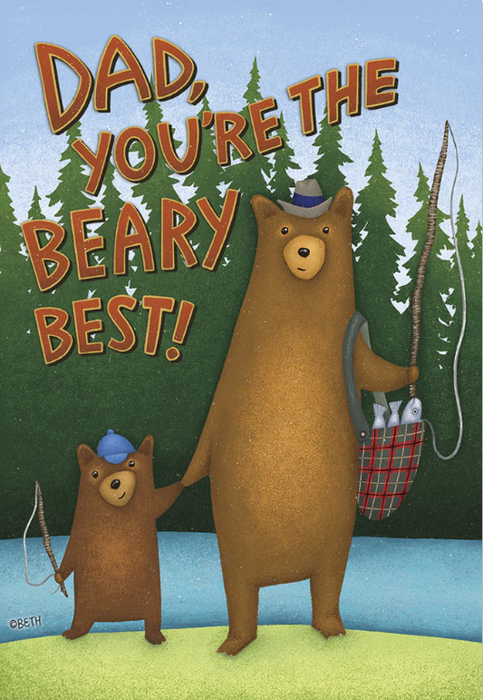 Beary Best Catch Heartfelt Father's Day Greeting Card