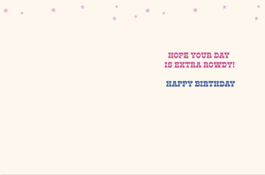 Paws-itively Wild West Sassy Birthday Greeting Card