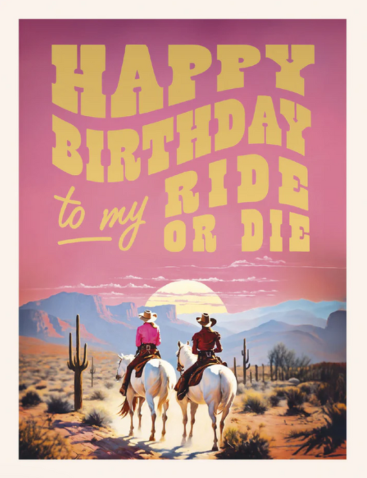 Desert Duo Journey Heartfelt Birthday Greeting Card