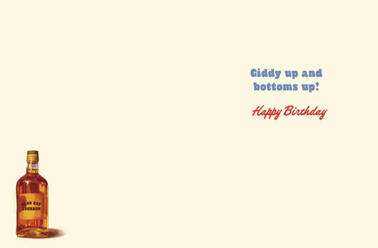 Whiskey Business Woof Funny Birthday Greeting Card