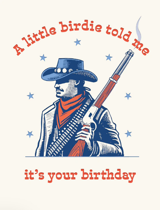Silent Chirp Funny Birthday Greeting Card