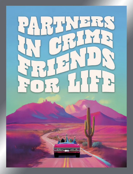 Crime Crew Ride Lighthearted Birthday Greeting Card