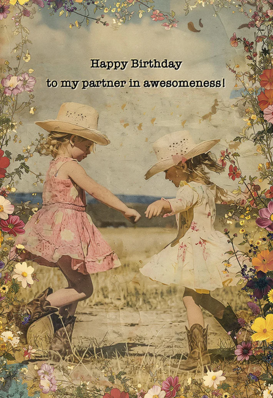 Awesome Duo | Cute Birthday Greeting Card