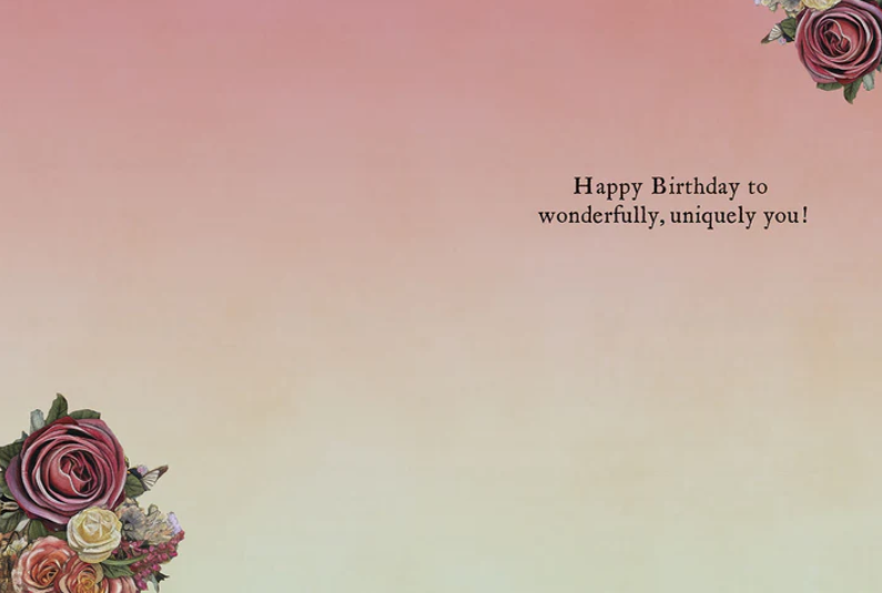 Artistic Floral Horse Birthday Card | Unique Birthday Greeting | Heartfelt Birthday Greeting Card