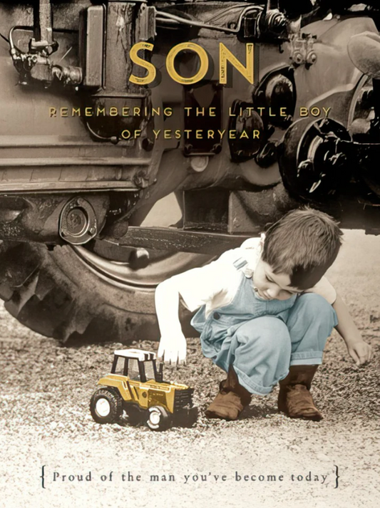 Happy Birthday Son: From Little Boy to Proud Man | Heartfelt Birthday Greeting Card