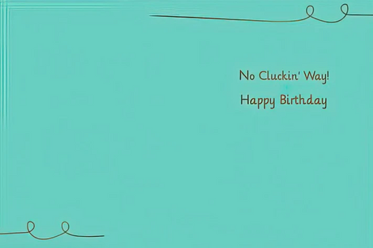 Funny Chicken Birthday Card - You're How Old? | Funny Birthday Greeting Card