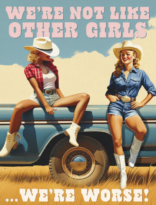 Sassy Best Friend Card: We're Not Like Other Girls Funny Friendship | Funny Friendship Greeting Card