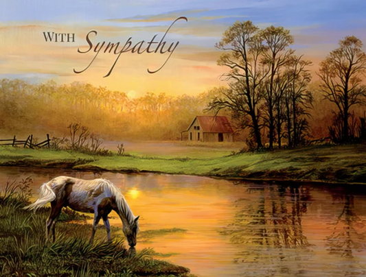 Sympathy Card: Cherished Memories & Healing Comfort | Heartfelt Sympathy Greeting Card