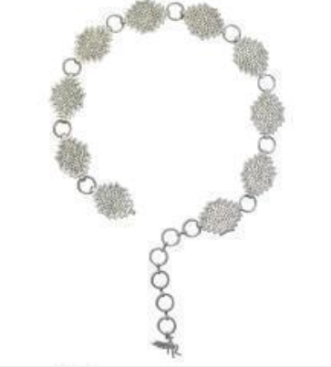 Angel Ranch Ladies Belt 2" Southwestern Conchos Crystals Silver