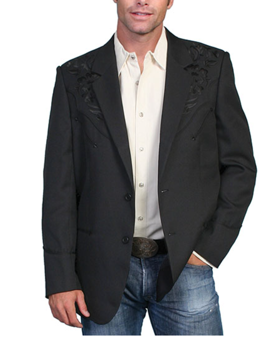 Scully Men Embroidered Blazer