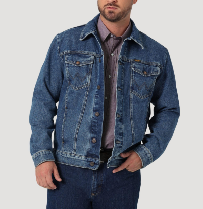 Wrangler Men Denim Jacket - Stonewash