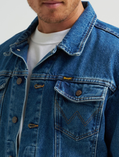 Wrangler Men Denim Jacket - Stonewash