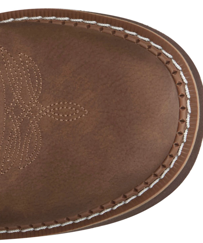 Justin Kay Toasted Brown Pink Cowhide 8" Women
