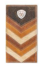 Ariat Mens Rodeo Style Wallet Chevron Patchwork Multicolor