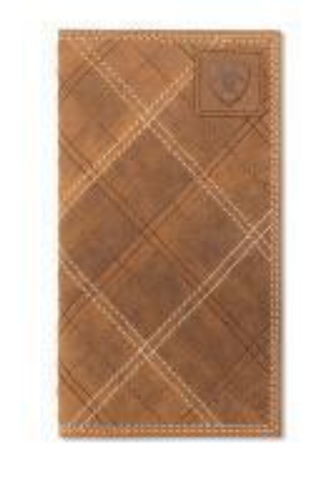 Ariat Rodeo Cross Stitch Patch Medium Brown