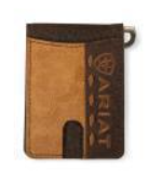 Ariat Bifold Money Clip Croco Tan