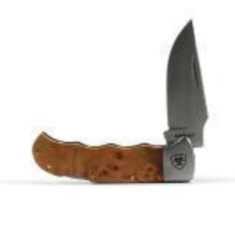 Ariat Folding Smooth Brown Knife