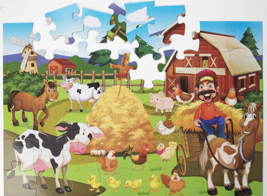 Bigtime Barnyard Farm Puzzle 48pc