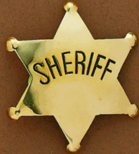 Large Texas Sheriff Star Kids Badge