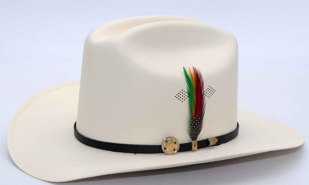 Stone 1000X chaparral telar 3” Virgen de Guadalupe Rancher Western Hat