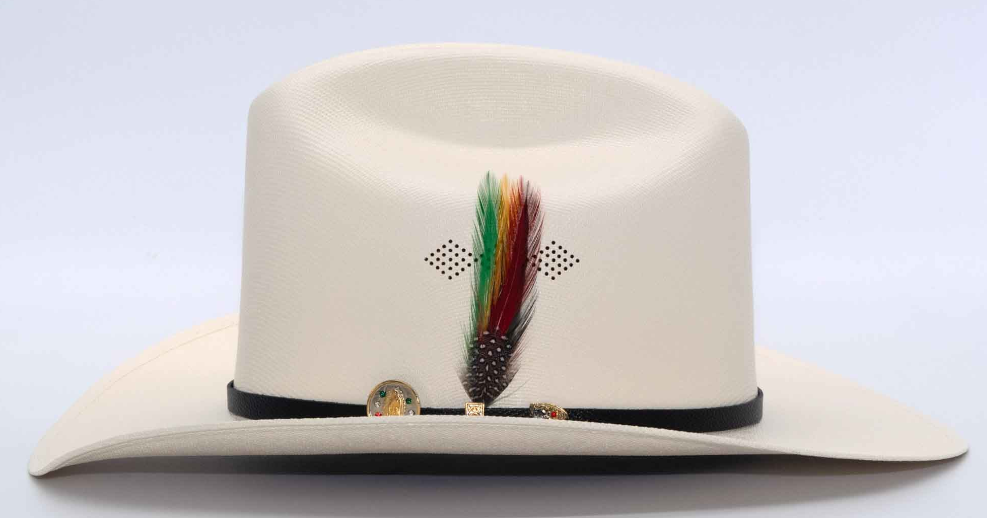 Stone 1000X chaparral telar 3” Virgen de Guadalupe Rancher Western Hat