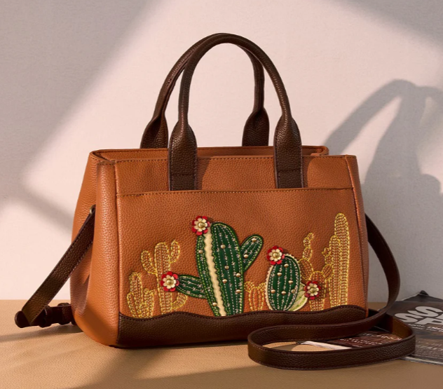 Montana West Cactus Embellished Crossbody Bag