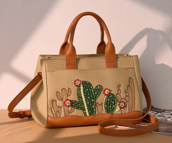 Montana West Cactus Embellished Crossbody Bag