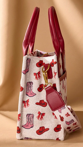 Wrangler Western Print Cowgirl Tote Bag/Crossbody
