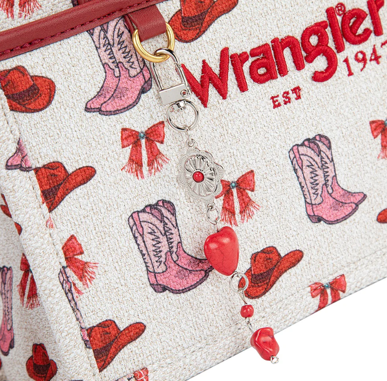 Wrangler Western Print Cowgirl Tote Bag/Crossbody