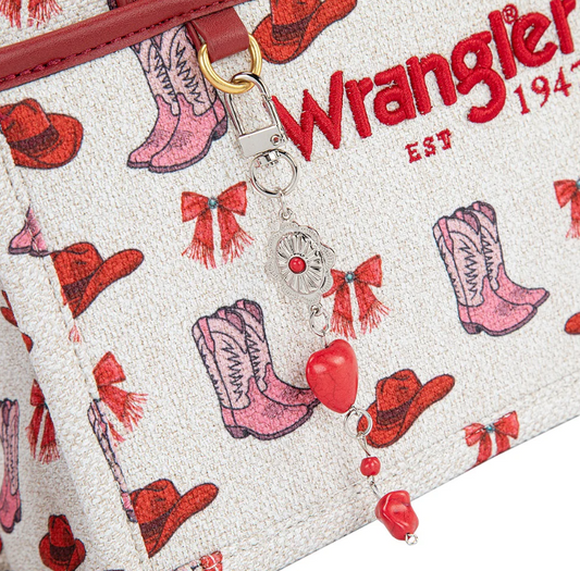 Wrangler Western Print Cowgirl Tote Bag/Crossbody