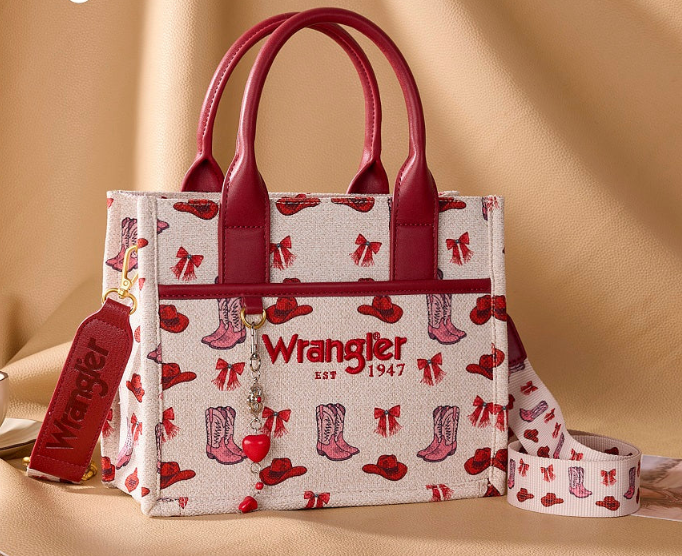 Wrangler Western Print Cowgirl Tote Bag/Crossbody