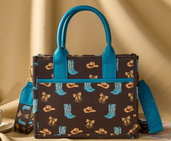 Wrangler Western Print Cowgirl Tote Bag/Crossbody