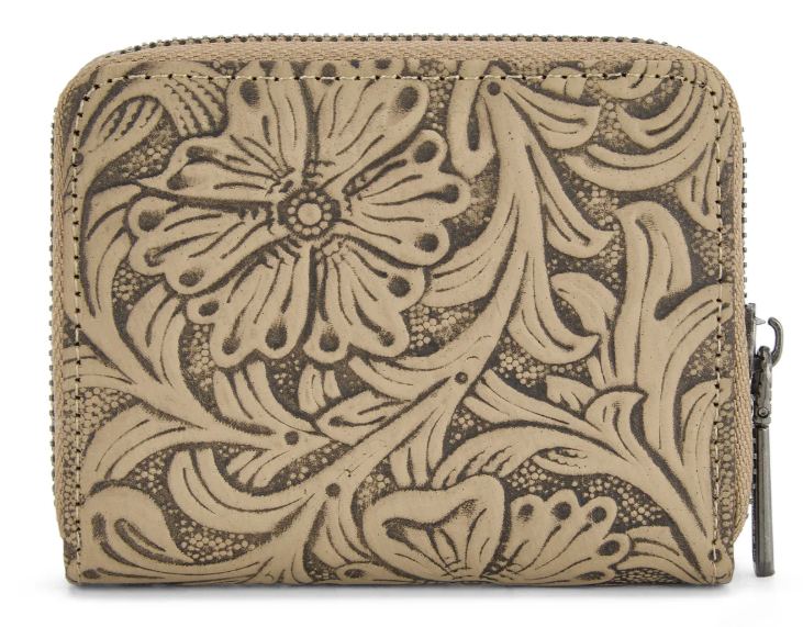 Wrangler Tooled Zip-Around Wallet
