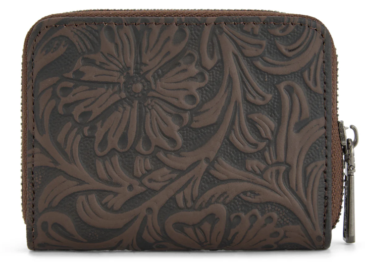 Wrangler Tooled Zip-Around Wallet