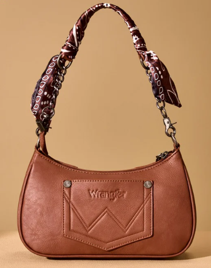 Wrangler Braided Paisley Bandana Shoulder Bag