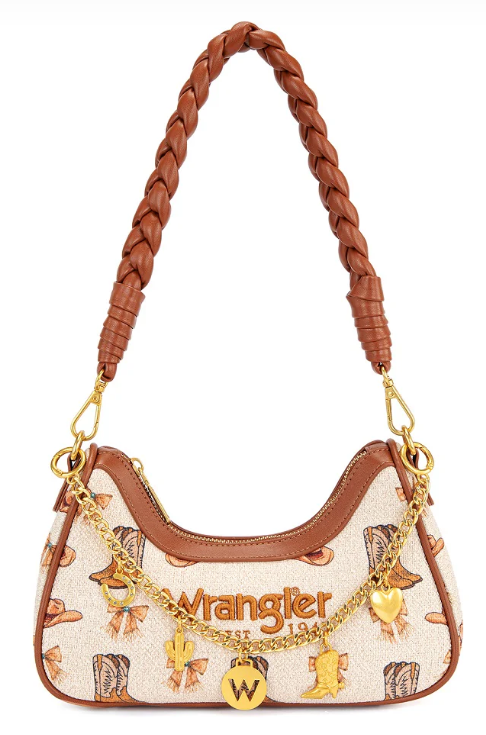 Wrangler Western Cowgirl Print Shoulder Bag