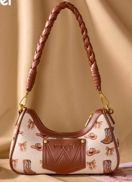 Wrangler Western Cowgirl Print Shoulder Bag