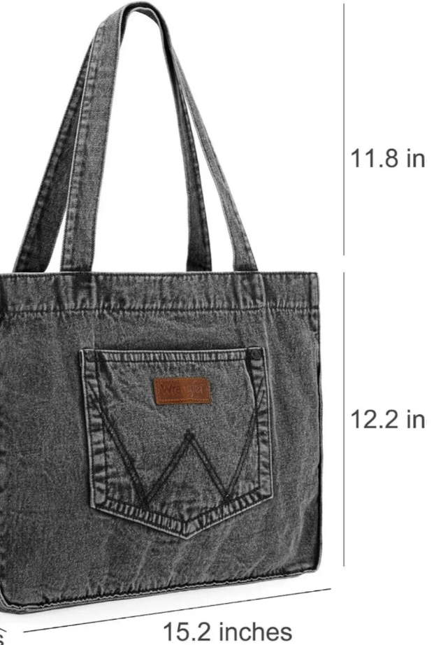 Wrangler Stitch Denim Tote Bag