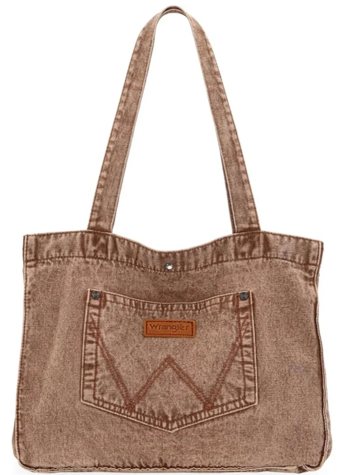 Wrangler Stitch Denim Tote Bag