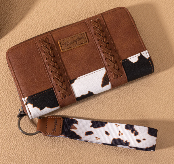 Wrangler Cow Print Wallet