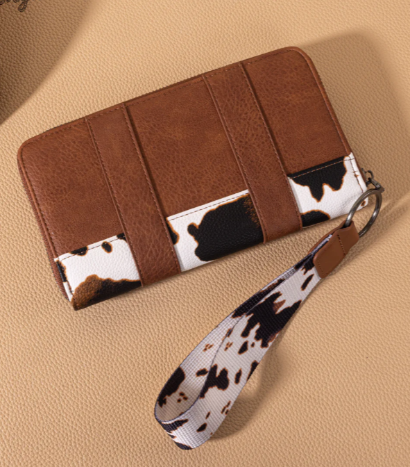 Wrangler Cow Print Wallet
