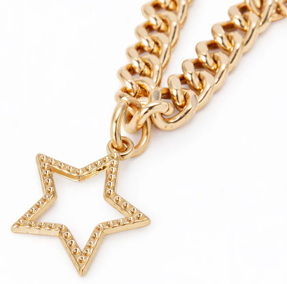 Wrangler Western Multi-Charm Bag Chain - Light Gold