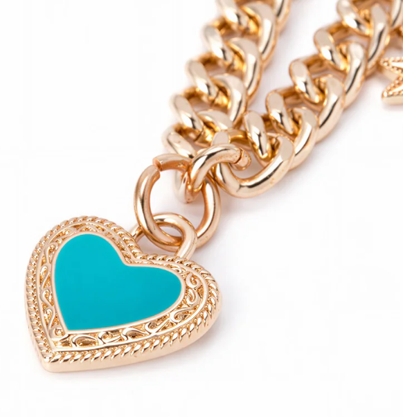 Wrangler Western Multi-Charm Bag Chain - Light Gold