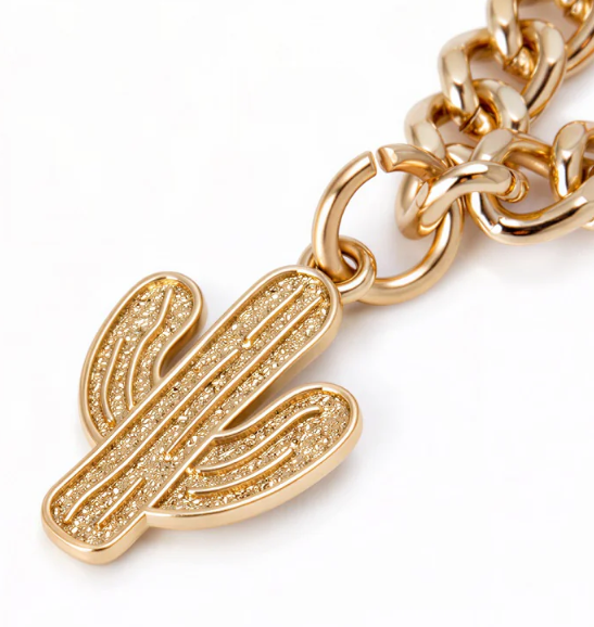 Wrangler Western Multi-Charm Bag Chain - Light Gold
