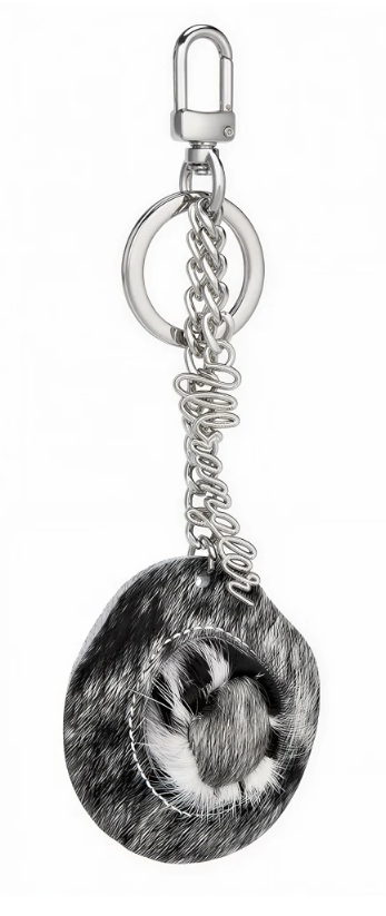 Wrangler Western Cowhide Cowboy Hat Bag Charm
