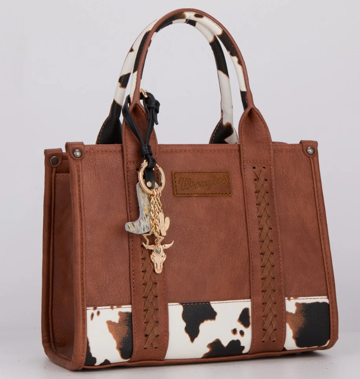 Wrangler Western Cowhide Cowboy Boot Bag Charm