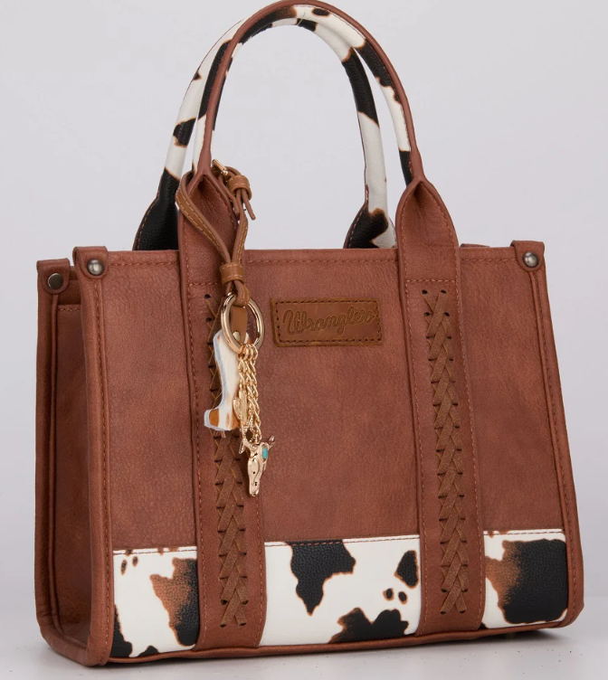 Wrangler Western Cowhide Cowboy Boot Bag Charm
