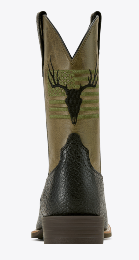 Ariat Men's Sport Antlers Wide Square Toe Cowboy Boot
