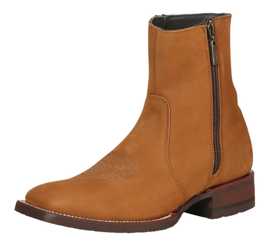 El Canelo Men’s Ankle Boots Nobuck Embroidered
