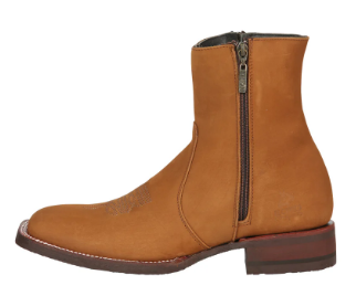 El Canelo Men’s Ankle Boots Nobuck Embroidered